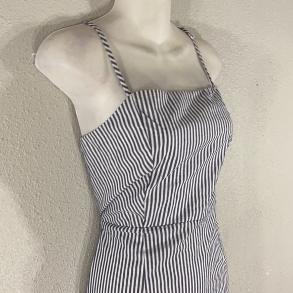 NWT Kendall + Kylie blue white stripe dress - Picture 6 of 10